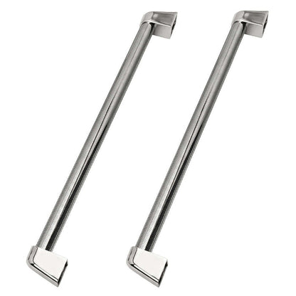 ZLINE Autograph Edition Touchstone Refrigerator Drawer Helix Handles (Set of 2) in Polished Nickel (RDHOZ-24-K-PN) main image.