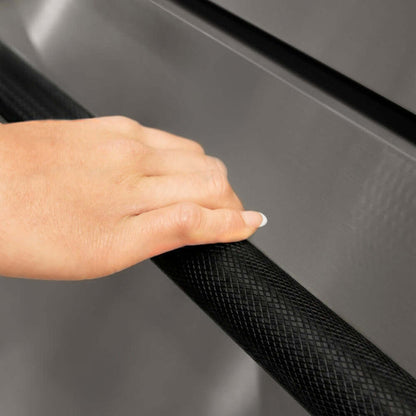 ZLINE Autograph Edition Touchstone Refrigerator Drawer Helix Handles (Set of 2) in Matte Black (RDHOZ-24-K-MB)