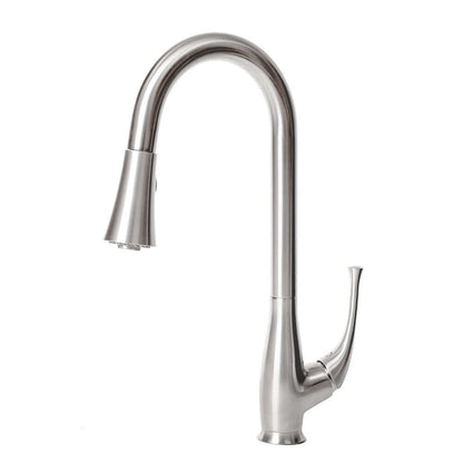 ZLINE Castor Kitchen Faucet in Brushed Nickel (CAS-KF-BN) main image.