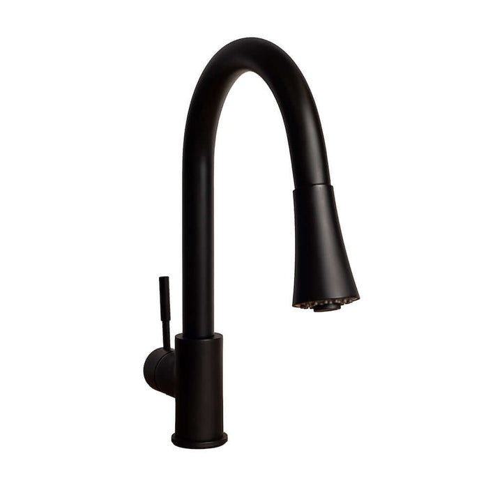 ZLINE Edison Kitchen Faucet in Matte Black (EDS-KF-MB) main image.