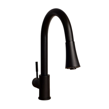 ZLINE Edison Kitchen Faucet in Matte Black (EDS-KF-MB) main image.