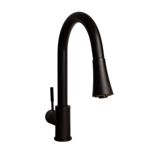 ZLINE Edison Kitchen Faucet in Matte Black (EDS-KF-MB) main image.