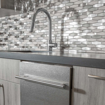 ZLINE Gemini Kitchen Faucet in Brushed Nickel (GEM-KF-BN)