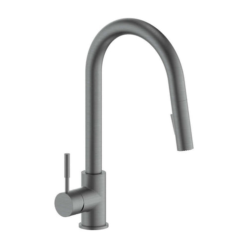 ZLINE Gemini Kitchen Faucet in Gun Metal (GEM-KF-GM) main image.