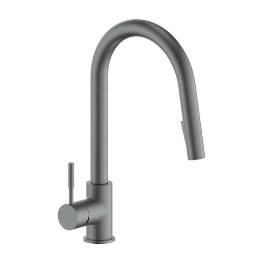 ZLINE Gemini Kitchen Faucet in Gun Metal (GEM-KF-GM) main image.