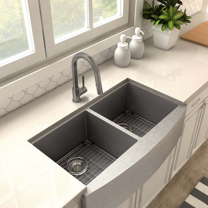 ZLINE Gemini Kitchen Faucet in Gun Metal (GEM-KF-GM)