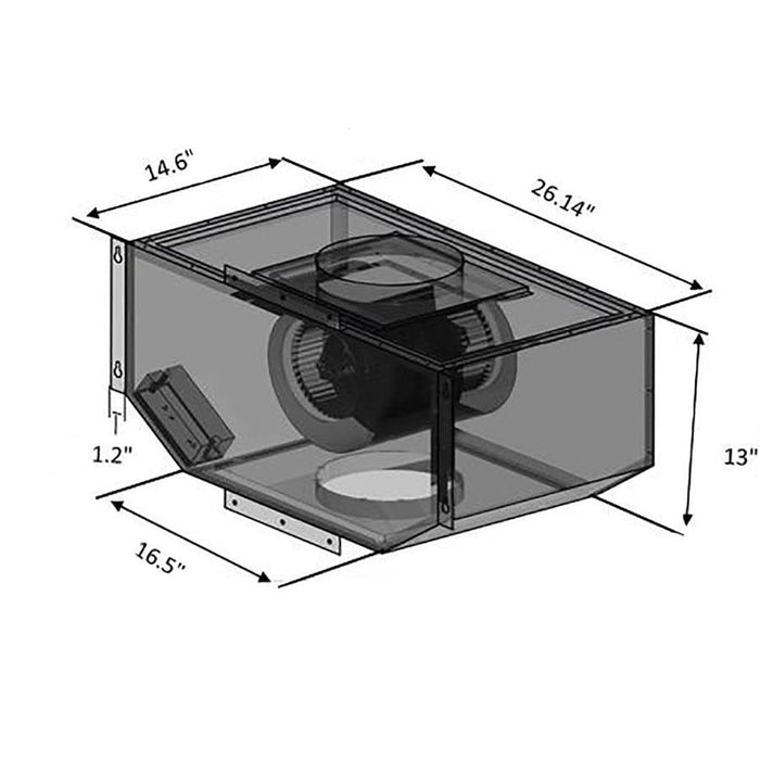 ZLINE Single Remote Blower Range Hood Motor (T85) main image.