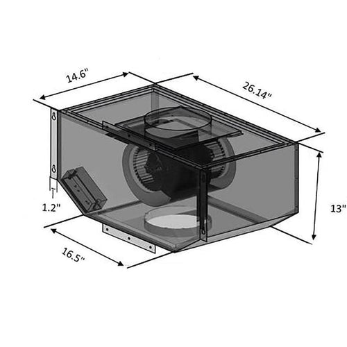ZLINE Single Remote Blower Range Hood Motor (T85) main image.